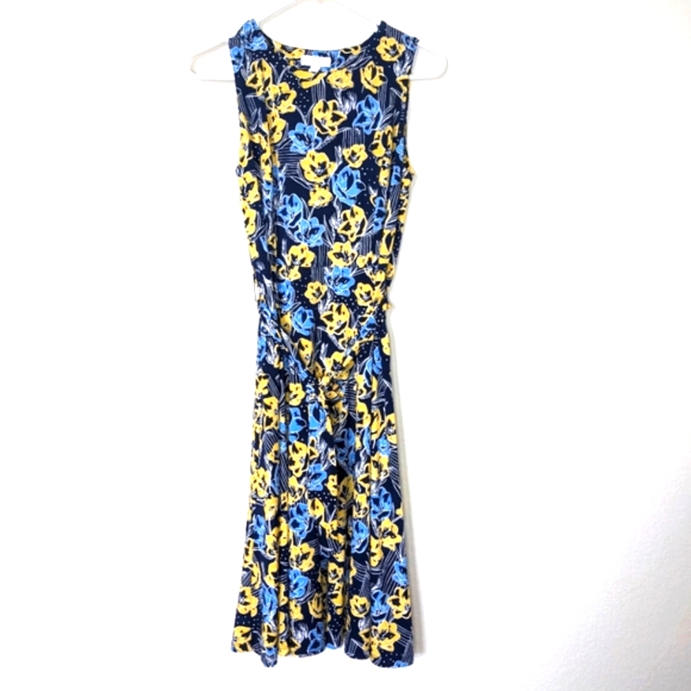 Charter Club Petite A line Tie Sleeveless Dress